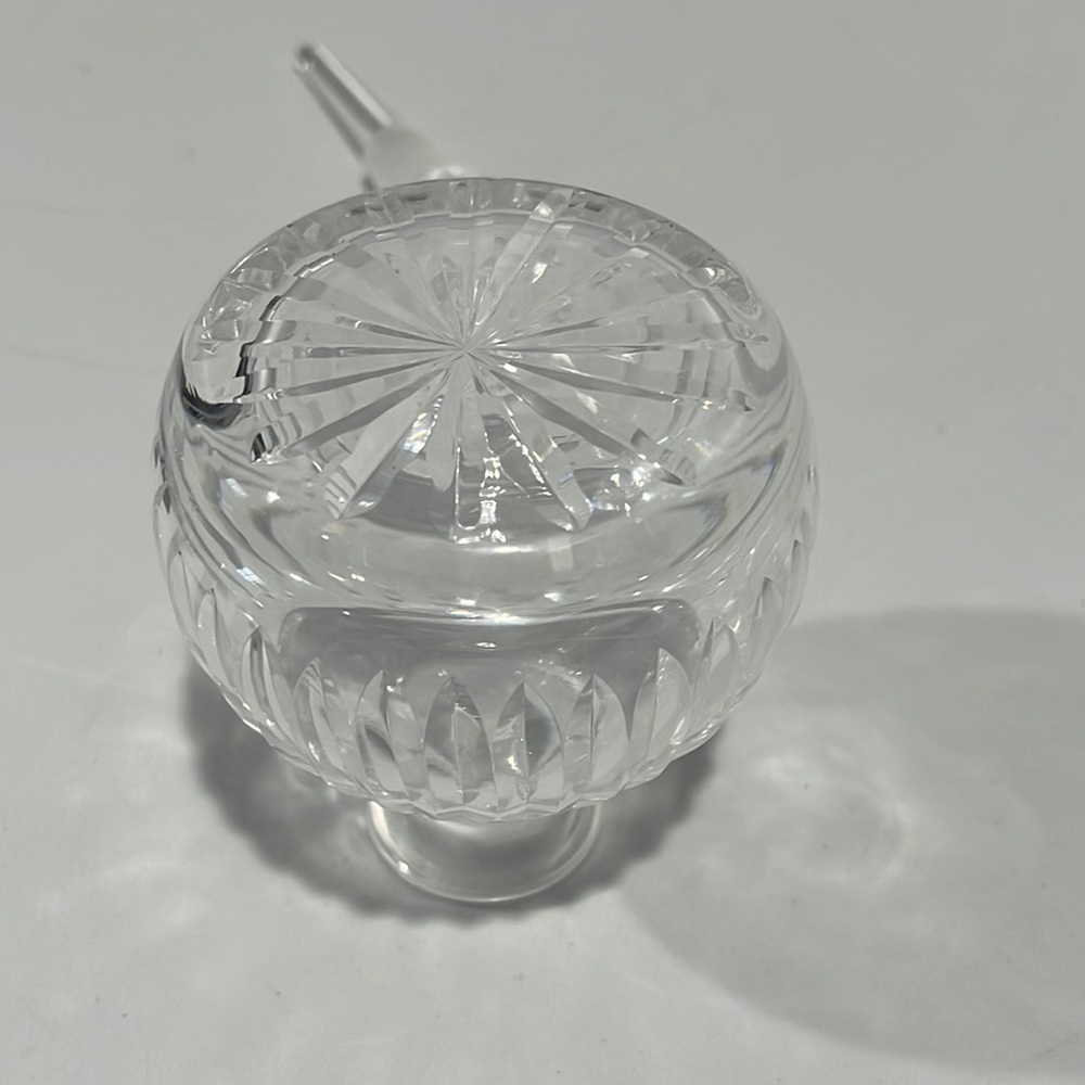 Vintage Waterford Vanity Crystal Perfume Bottle with Beveled Stopper Dauber - Picture 10 of 15